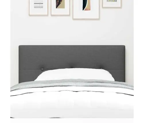 Galvūgalis Su Galvūgalio Tamsiai Pilka 90 Cm Dirbtinė Oda