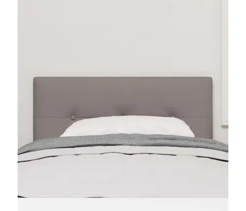 Galvas Balsts Ar Pogu, Klāta Ar Taupe Audumu, 90 Cm Vidaxl