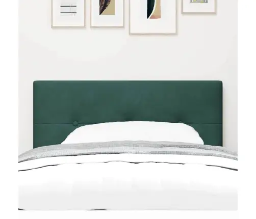 Galvūgalis Tvirtinamas Prie Sienos Tamsiai Žalia 90 Cm Aksomas