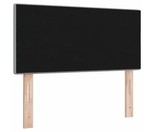 Gultas Galvgalis Ar Pogām, Gaiši Pelēks, 100 Cm, Audums Vidaxl