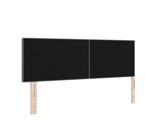 Galvgalis Ar Galvas Klāju Tumši Pelēks 144 Cm Mākslīgā Āda Vidaxl