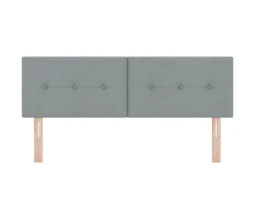 Galvgalis Ar Galvas Klāju Gaiši Pelēks 160 Cm Mākslīgā Āda Vidaxl