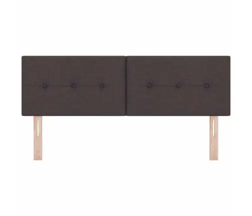 Galvūgalis Su Galvūgalio Tamsiai Rudas 160 Cm Dirbtinė Oda