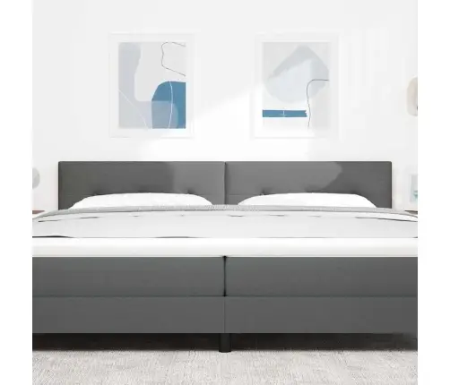 Galvūgalis Su Galvūgalio Tamsiai Pilka 200 Cm Audinys