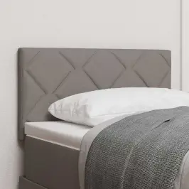 Auduma Gultas Galvgalis Ģeometriskais Pelēkbrūna 80 Cm Audums Vidaxl