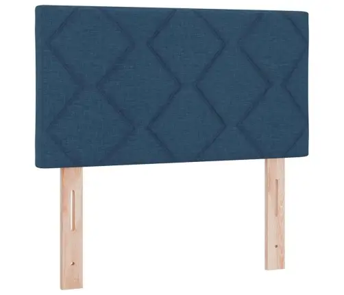 Gultas Galvļa Dimantu Bloku Dizains Zils 80 Cm Audums Vidaxl Gultas Galvļa Dimantu Bloku Dizains Zils 80 Cm Audums Vidaxl