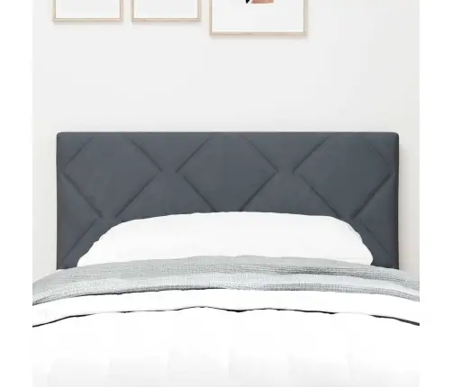 Galvūgalis Su Galvūgalio Tamsiai Pilka 80 Cm Aksomas