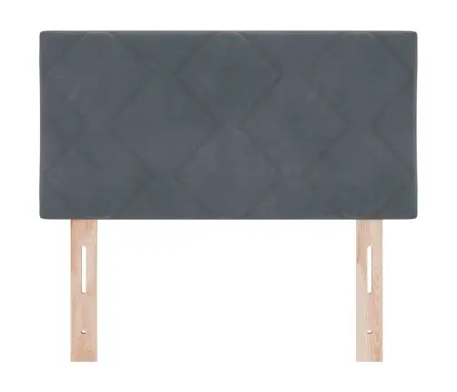 Galvūgalis Su Galvūgalio Tamsiai Pilka 80 Cm Aksomas