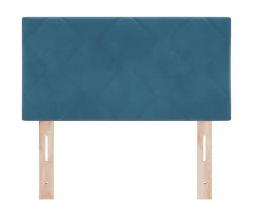 Galvgaļa Dimanta Bloku Dizains Tumši Zils 80 Cm Samts Vidaxl