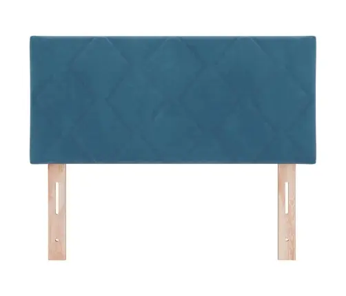 Galvgaļs Ar Dimanta Bloku Dizainu, Tumši Zils, 90Cm, Samts. Vidaxl