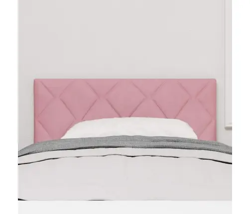 Peats Seinale Kinnitatav Geomeetriline Peaga Roosa 90 Cm Samet