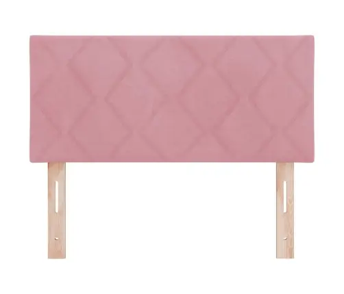 Dimanta Bloku Dizaina Gultas Galvgaļa Rozā Krāsā, 100Cm, Samts Vidaxl Dimanta Bloku Dizaina Gultas Galvgaļa Rozā Krāsā, 100Cm, Samts Vidaxl