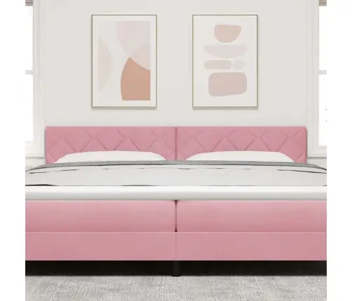 Galvūgalis Tvirtinamas Prie Sienos Rožinė 200 Cm Aksomas