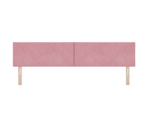 Galvūgalis Tvirtinamas Prie Sienos Rožinė 200 Cm Aksomas