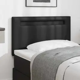Galvgalis Ar Led Sloksnes Lukturiem Melna 90 Cm Pvc Vidaxl