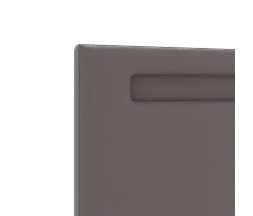 Gultas Galvgalis Vienkāršs Dizains Pelēks 90 Cm Mākslīgā Āda Vidaxl