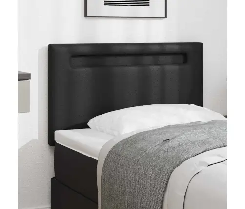 Peats Led -Ribatuledega Peaga Must 100 Cm Pvc