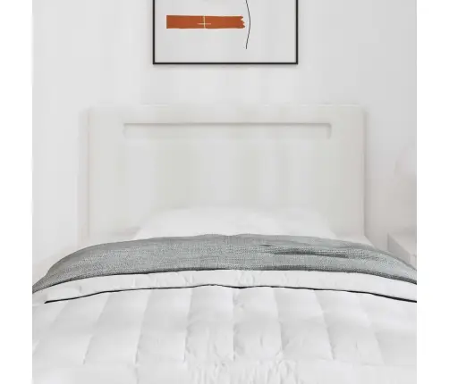 Galvgaļa Vienkārša Dizaina Tīri Balts 100 Cm Mākslīgā Āda Vidaxl