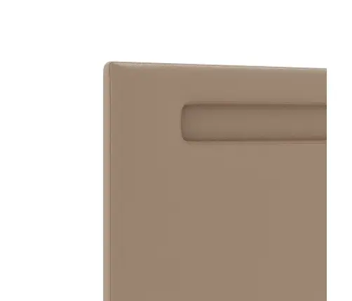 Gultas Galvgaļi Vienkāršs Dizains Kafijas Krāsā 100 Cm Meli Āda Vidaxl