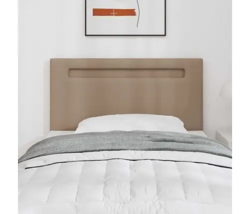 Gultas Galvgaļi Vienkāršs Dizains Kafijas Krāsā 100 Cm Meli Āda Vidaxl