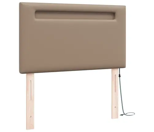 Gultas Galvgaļi Vienkāršs Dizains Kafijas Krāsā 100 Cm Meli Āda Vidaxl