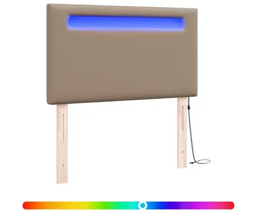 Gultas Galvgaļi Vienkāršs Dizains Kafijas Krāsā 100 Cm Meli Āda Vidaxl