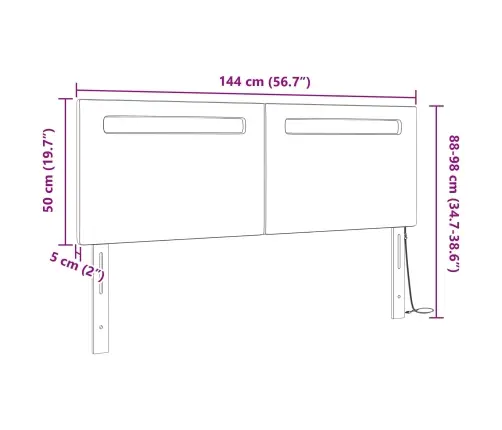 Gultas Galvgaļi Vienkāršs Dizains Melns 140 Cm Mākslīgā Āda Vidaxl