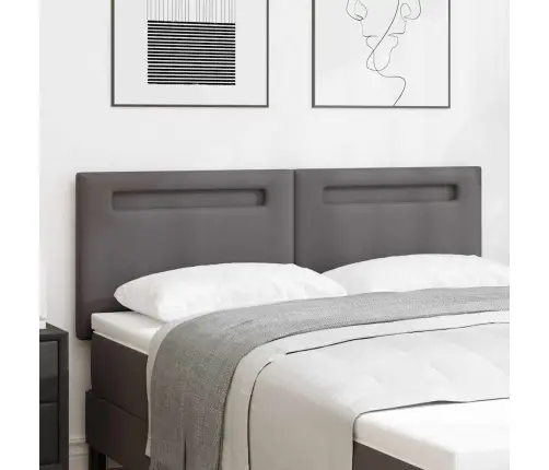 Gultas Galvgalis Vienkāršajā Dizainā Pelēks 140 Cm Mākslīgā Āda Vidaxl Gultas Galvgalis Vienkāršajā Dizainā Pelēks 140 Cm Mākslīgā Āda Vidaxl