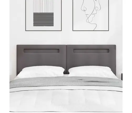 Gultas Galvgalis Vienkāršajā Dizainā Pelēks 140 Cm Mākslīgā Āda Vidaxl Gultas Galvgalis Vienkāršajā Dizainā Pelēks 140 Cm Mākslīgā Āda Vidaxl