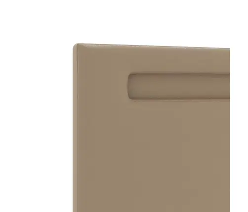 Gultas Galvgalis Vienkāršs Dizains Kafijas Krāsā 140 Cm Mākslīgā Āda Vidaxl