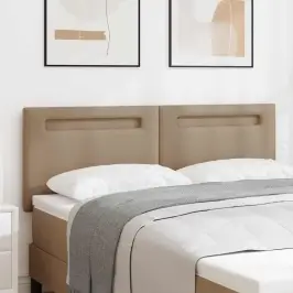 Galvgalis Ar Led Sloksnes Lukturiem Kapučīno 144 Cm Pvc Vidaxl