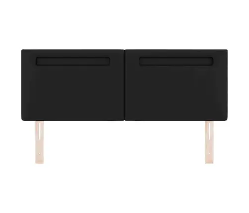 Gultas Galvgalis Vienkāršs Dizains Melns 160 Cm Mākslīgā Āda Vidaxl