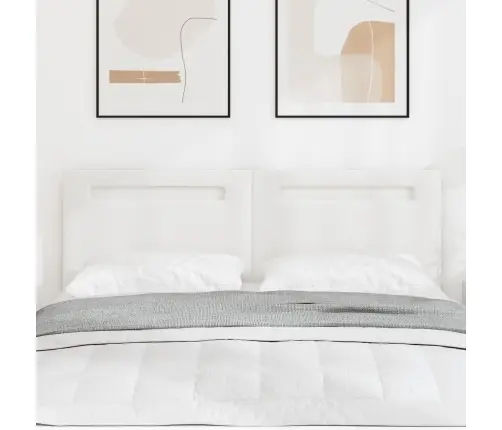 Gultas Galvgaļa Vienkāršs Dizains Tīri Balts 160 Cm Mākslīgā Āda Vidaxl