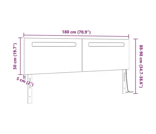 Led Peatoed Must 180 Cm Kunstnahk