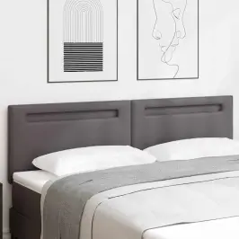 Galvgalis Ar Led Sloksnes Lukturiem Pelēka 180 Cm Pvc Vidaxl