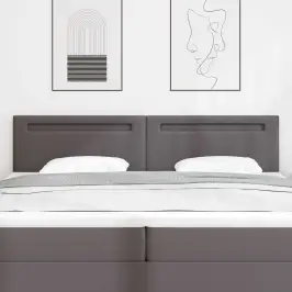 Led Galvūgalis Pilka 200 Cm Dirbtinė Oda