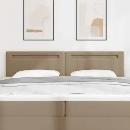 Led Gultas Galva Kapučīno 200 Cm Mākslīgā Āda Vidaxl