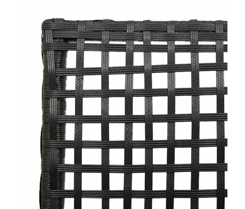 Sodo Kėdė 2 Pcs Juoda 53 X 60 X 85Cm Poliratanas