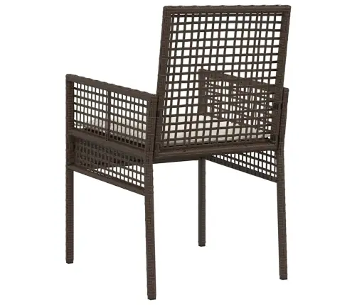 Dārza Krēsli 2 Gab. Ar Spilveniem Brūnā Polietilēna Rotangpalmas Vidaxl Dārza Krēsli 2 Gab. Ar Spilveniem Brūnā Polietilēna Rotangpalmas Vidaxl