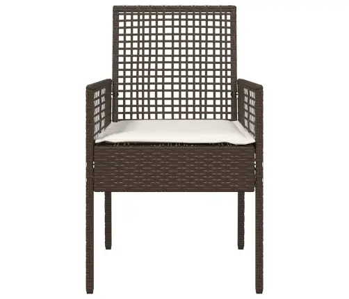 Dārza Krēsli 2 Gab. Ar Spilveniem Brūnā Polietilēna Rotangpalmas Vidaxl Dārza Krēsli 2 Gab. Ar Spilveniem Brūnā Polietilēna Rotangpalmas Vidaxl