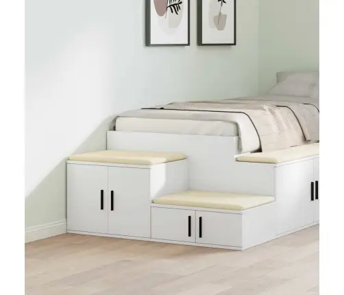 Hoiukapp Valge 127 X 41 X 40 Cm Tehispuit