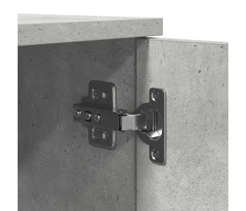 Uzglabāšanas Skapis Betona Pelēks 127X41X40 Cm Inženieru Koks Vidaxl