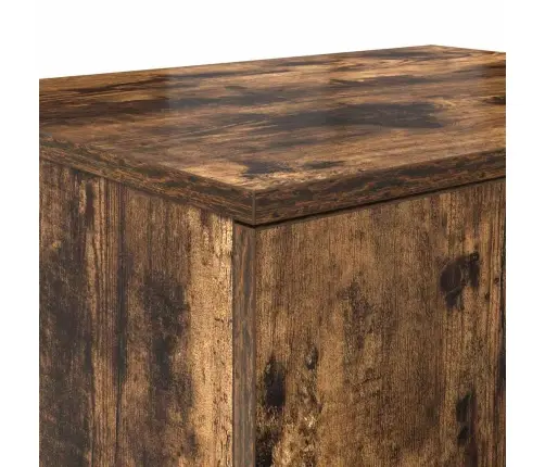 Glabāšanas Skapītis Dūmota Ozola 127X41X40 Cm Inženierijas Koks Vidaxl