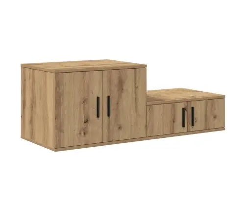 Uzglabāšanas Skapjis Artisan Oak 127X41X40 Cm Inženierijas Koks Vidaxl Uzglabāšanas Skapjis Artisan Oak 127X41X40 Cm Inženierijas Koks Vidaxl