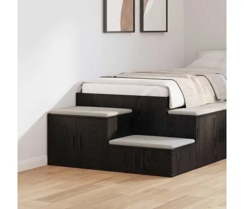 Melns Uzglabāšanas Skapītis 118X41X40 Cm No Inženierijas Koka Vidaxl