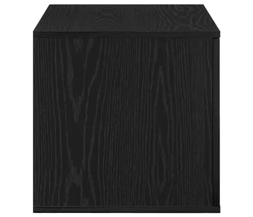 Melns Uzglabāšanas Skapītis 118X41X40 Cm No Inženierijas Koka Vidaxl