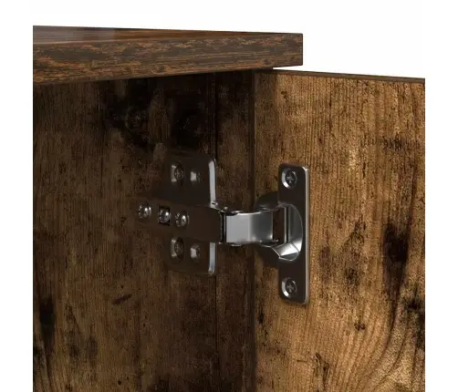 Hoiukapp Suitsutatud Tamm 118 X 41 X 40 Cm Tehispuit Hoiukapp Suitsutatud Tamm 118 X 41 X 40 Cm Tehispuit