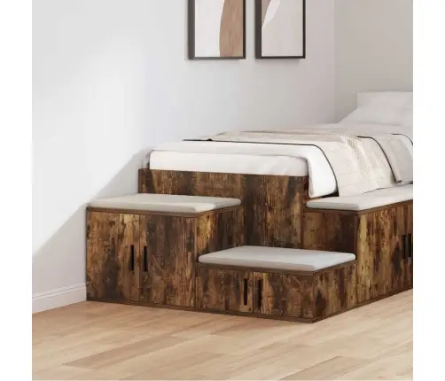 Hoiukapp Suitsutatud Tamm 118 X 41 X 40 Cm Tehispuit Hoiukapp Suitsutatud Tamm 118 X 41 X 40 Cm Tehispuit