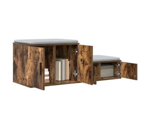 Hoiukapp Suitsutatud Tamm 118 X 41 X 40 Cm Tehispuit Hoiukapp Suitsutatud Tamm 118 X 41 X 40 Cm Tehispuit