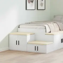 Skapītis Balts 108 X 41 X 40 Cm Inženierijas Koks Vidaxl